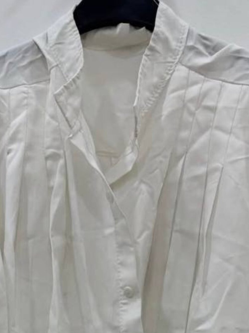 White Pleated Mini Dress - Picture 2 of 3
